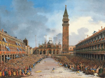 The Doge in the Pozzetto in Piazza San Marco by Giovanni Grubacs